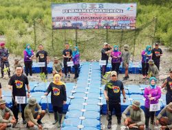 HUT ke-25,Pasmar 2 Tanam Mangrove di Pantai Kenjeran Surabaya