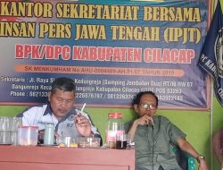 IPJT DPC Cilacap Saling Bermaafan,Bangun Sinergitas Pers