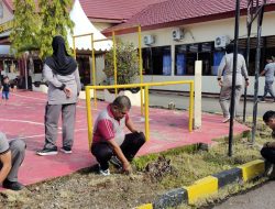 Perkuat Kebersamaan dan Budaya Hidup Sehat,Polres Sinjai Aksi Jumat Bersih