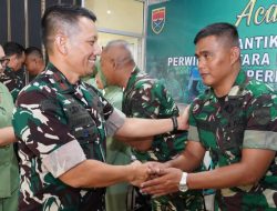 25 Orang Prajurit Korem 043/Gatam Naik Pangkat, Danrem: Tunjukan Dedikasi Terbaik