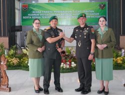 Danrem 043/Gatam Pimpin Tradisi Sertijab Kasrem, Kasilog dan Sertijab Kasiintel