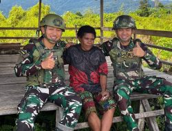 Satgas Yonif 521/DY Lakukan Kegiatan Anjangsana di Distrik Elelim