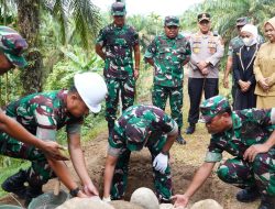 Mayjen TNI Hendy Antariksa Hadiri Ground Breaking Jembatan Perintis di Kabupaten Langkat