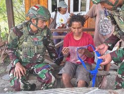 Satgas Yonif 521/DY Gelar Komsos di Apalapsili