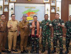 Danrem 043/Gatam Silaturahmi ke Kantor Walikota Metro