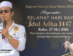 Dirut Media SIBER88 Ucapkan Selamat Hari Raya Idul Adha 1447 H kepada Seluruh Kaum Muslimin