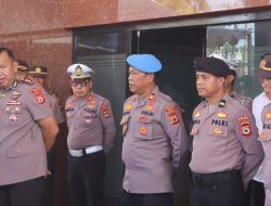 Pimpin Apel Kesiapan Pam Aksi Unjuk Rasa, Kapolres Sinjai Instruksikan Pelayanan Humanis