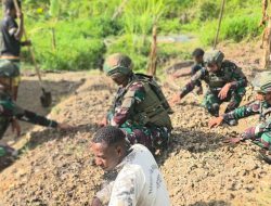Satgas Yonif 521/DY Gencarkan Binter TNI di Distrik Eragayam