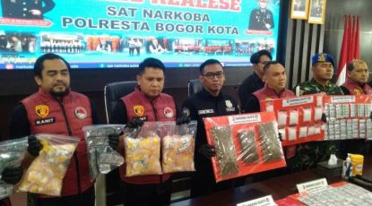 94 Tersangka dan 1,6 Kg Sabu Diamankan Polresta Bogor 
