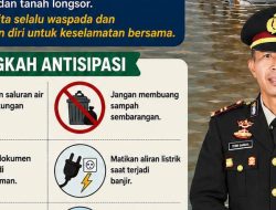 Masuk Musim Hujan, Kapolsek Sinjai Tengah Imbau Masyarakat Waspada Bencana