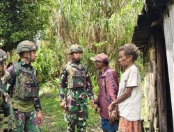 Satgas Yonif 521/DY Berikan Pelayanan Kesehatan bagi Warga Distrik Kurima