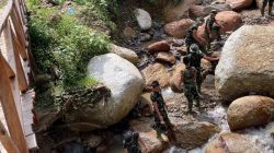 Satgas Karya Bakti TNI Kodam I/BB Mulai Bangun Jembatan Armco di Aek Bagot