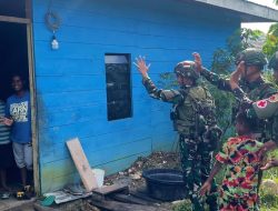 Satgas Yonif 521/DY Berikan Pelayanan Gratis di Distrik Kobakma