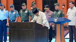 Kasad Hadiri Taklimat Presiden RI kepada 1.095 Pasis TNI-Polri di Seskoad
