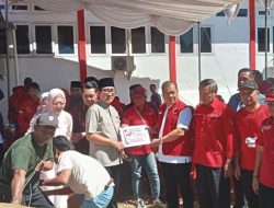 DPC PDI P Lampung Utara Gelar Pemotongan Hewan Kurban Idul Adha