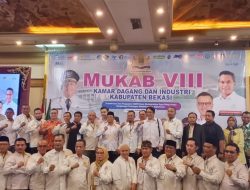 Mukab VIII Kadin Kabupaten Bekasi Berlangsung Sukses, Heri Noviar Kembali Terpilih Secara Aklamasi