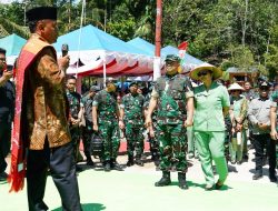 Didampingi Pangdam I/BB,Kasad Resmikan Jembatan Modular Type 21 di Desa Lubuk Ampolu