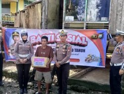 Sambut HUT Bhayangkara ke-80, Satlantas Polres Bone terus berbagi dan peduli