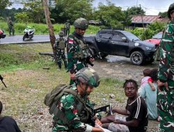 Satgas Yonif 645/GTY Pos Muara Nawa Laksanakan Kegiatan Teritorial ke Rumah Masyarakat