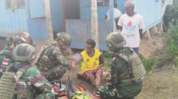Satgas Pamtas Yonif 645/GTY Gelar Pelayanan Kesehatan di Kobakma
