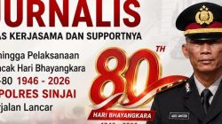 Momen HUT Bhayangkara ke-80,Kasi Humas Polres Sinjai Apresiasi Jurnalis