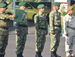 Kolonel Kav Roli Dewanto Pimpin Upacara Bulanan Korem 043/Gatam, Sampaikan Amanat Kasad