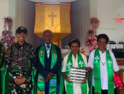 Satgas RI-PNG Yonif 645 Perkenalkan Anggotanya,Jalin Hubungan dengan Masyarakat