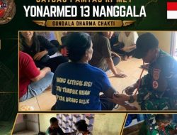 Lewat Door to Door, Satgas Pamtas Yonarmed 13/Nanggala Periksa Kesehatan Masyarakat Desa Badau