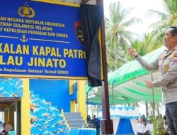 Kapolda Sulsel Resmikan Pos Pangkalan Kapal Patroli Polairud di Pulau Jinato