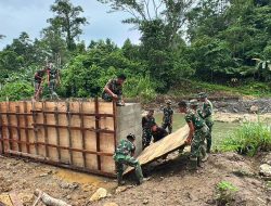 Pembangunan Jembatan Modular di Gunungsitoli Masuki Tahap Pengecoran Abutmen