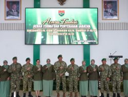 Sertijab Pejabat Kodam XXI/RI, Danrem 043/Gatam: Selamat Bertugas