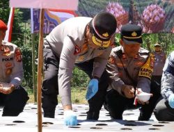 Kapolda Sulsel Hadiri Penanaman Serentak Bawang Putih,Dukung Percepatan Swasembada Nasional
