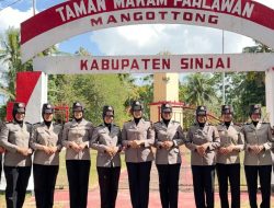Polwan Polres Sinjai Ziarahi TMP Mangottong, Sambut HUT Polwan ke-78