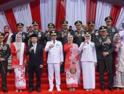 Danrem 043/Gatam Hadiri Upacara HUT ke-81 RI Tingkat Provinsi Lampung