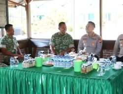 Kunjungi Kodim 1422/Maros, Kapolres Maros Perkuat Sinergitas dan Soliditas TNI-Polri
