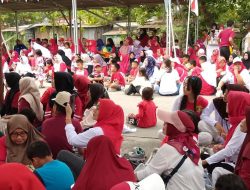 Masih Rangkaian HUT RI ke -81,Warga Bintoro Demak Gelar Jalan Sehat