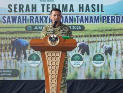 Tanam Perdana di Tulang Bawang, Danrem 043/Gatam: Pertanian Memiliki Peran Strategis