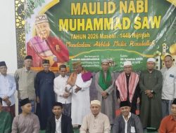 Jamaah Masjid Abdurrahman Langkapura Baru Gelar Pengajian Maulid Nabi Muhammad SAW 1448 H