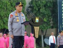 Irjen Pol Djuhandhani Pimpin Apel Pagi dan Laporan Kenaikan Pangkat Pengabdian Karo Log Polda Sulsel