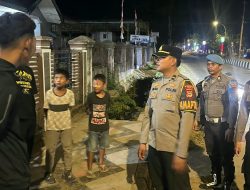 Pamapta II Polres Sinjai Pimpin Patroli Malam, Cegah Gangguan Kamtibmas