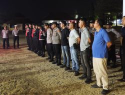 Antisipasi Gangguan Kamtibmas, Wakapolres Lampung Utara Pimpin Apel Siaga On Call Tim 4