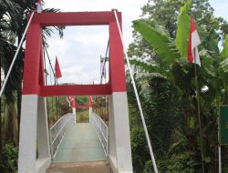 Jembatan Gantung Batangtura Rampung, Warga Gunung Manumpak Mudah Beraktivitas