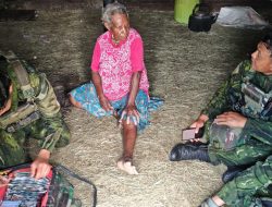 Sambut HUT TNI ke-81,Satgas Yonif 645/GTY Gelar Baksos di Distrik Kelila