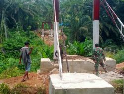 Akses Warga Segera Terhubung, Jembatan Gantung Bosar Galugur Hampir Kelar