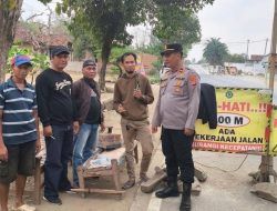 Perbaikan Jalinsum Blambangan Pagar,Polsek Abung Selatan Minta Warga Tak Lakukan Pemerasaan